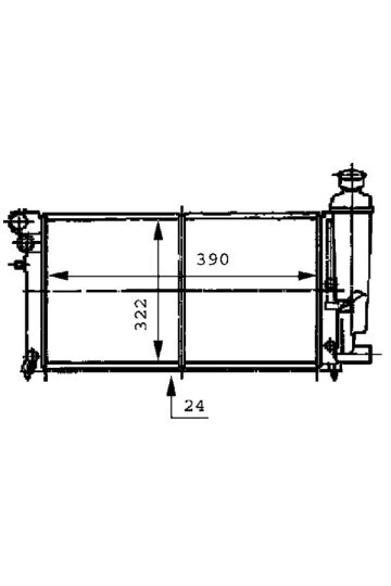 Kühlmittelkühler CITROEN SAXO/PEUGE 106 II