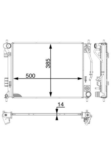Kühlmittelkühler HYUNDAI IX20