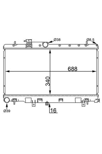 Kühlmittelkühler IMPREZA 2.0T/2.5