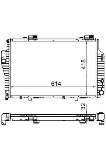 Kühlmittelkühler MB C320AMG W202