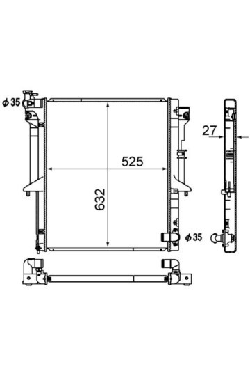 Kühlmittelkühler Mitsubishi L200 2005-