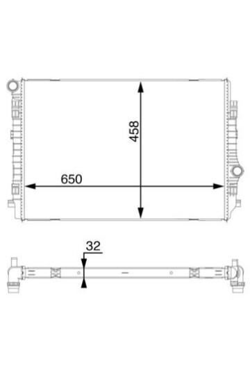 Kühlmittelkühler VW GOLF VII / AUDI A3