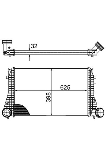 Ladeluftkühler AUDI A3/S3 VW GOLF