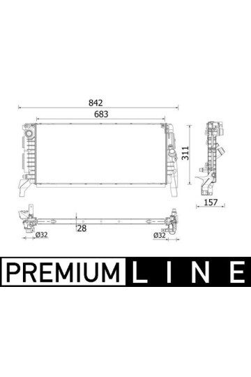 MOTOR SU RADYATORU BMW F48 15> F39 18>20 MINI F57 15> PREMIUM LINE