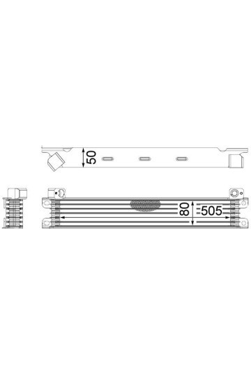 MOTOR YAĞ SOĞUTUCU RENAULT ESPACE III 2.2 12V TD 96-00 505x80x50