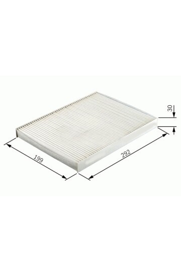 POLEN FİLTRESİ DİKDÖRTGEN ASTRA G 98-04 - ASTRA H 04-14 -ZAFIRA A 98-10 1.4-1.6-1.8-2.0T-16V