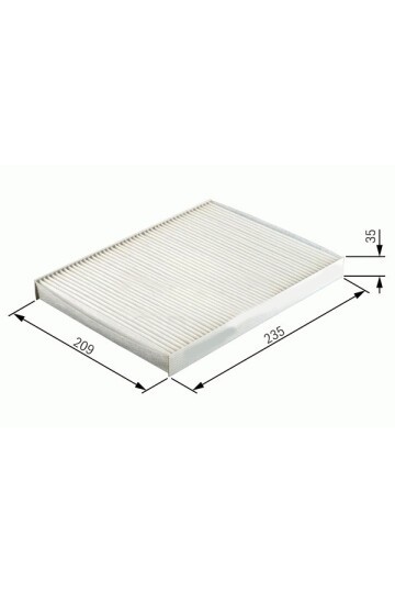 POLEN FİLTRESİ KARBONSUZ FOCUS II 1.6TDCİ 1.8 2.0 TDCİ 2004-201212 VOLVO S40 C70 V50 C30 04-12