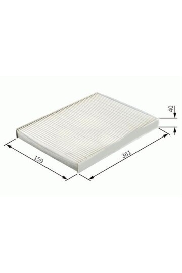 POLEN FİLTRESİ MAN KAMYON LE. L 2000 L 2000 EVOLUTİON. STEYR 8S. 9S. 10S CU 37230-K 1049-0