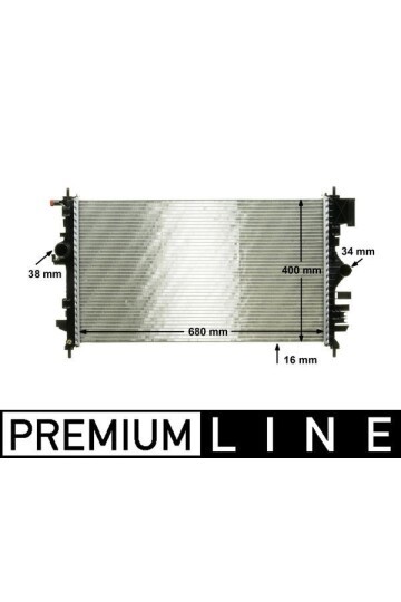 RADYATÖR INSIGNIA-SAAB 9-5 1.6-1.8 08 > AC MEK 680x398x16