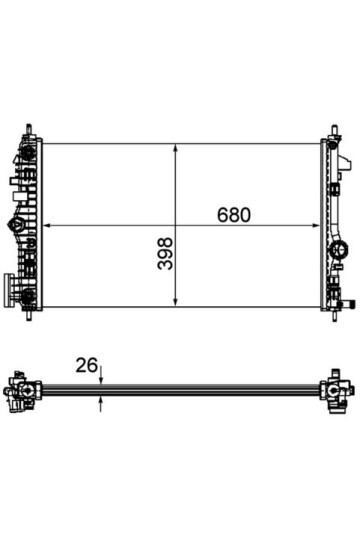 RADYATÖR OPEL INSIGNIA A 1.6-2.0 CDTİ 09>17 OTOM.ŞANZ. KLİMALI