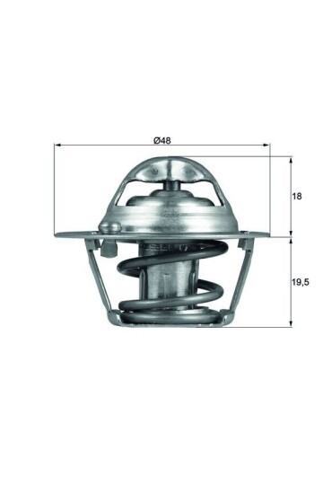 TERMOSTAT 74 C TEK FORD FİESTA-FOCUS 95> 1.25-1.4-1.6 BENZİNLİ