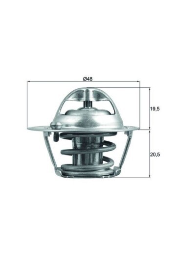 TERMOSTAT 82 C TEK FORD FİESTA-FOCUS-MONDEO 95> 1.25-1.4-1.6 BENZİNLİ Thermostat insert
