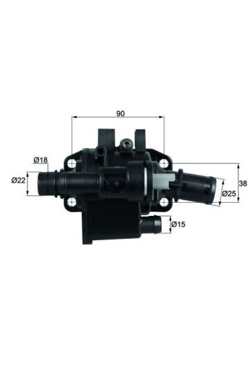 TERMOSTAT 83C KOMPLE / MÜŞÜRLÜ P206-P207-P307-BIPPER-C1-C2-C3-NEMO- 1.4 HDI- FIESTA-FUSION TDCI 02>12 MAZDA 2 1.4 CD 03>07