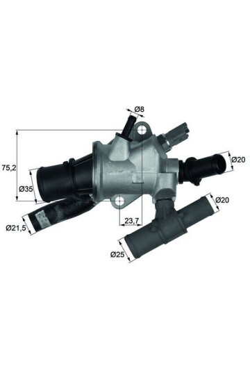 TERMOSTAT KOMPLE FIAT PUNTO 188 88C