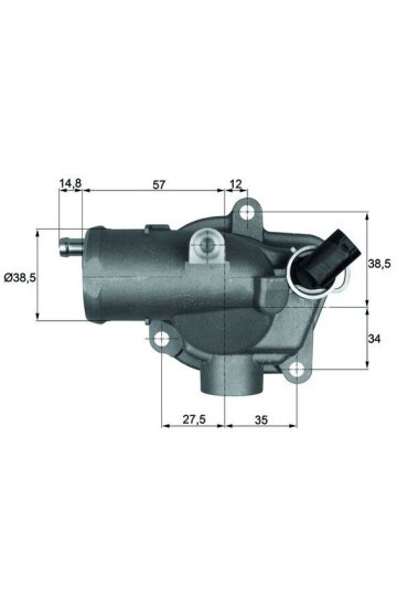 TERMOSTAT KOMPLE MERCEDES-BENZ S-CLASS W220 92C