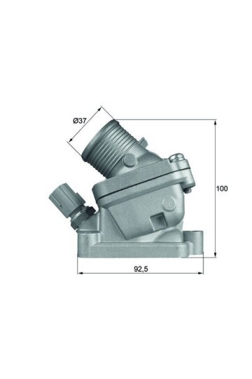 TERMOSTAT VOLVO C30 06>12 C70 II 2.4D 06>12 S60 2.0T 06>12 KOMPLE