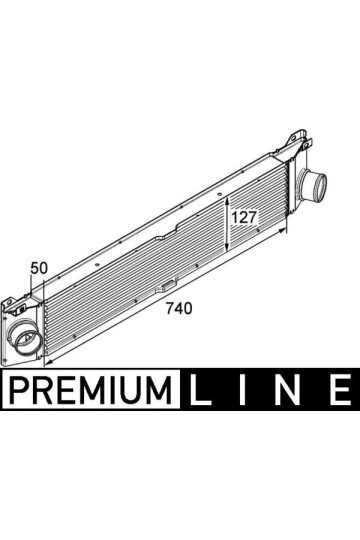 TURBO RADYATÖRÜ INTERCOOLER DUCATO-BOXER-JUMPER 2.2-2.3-3.0 D 06 > 740x127x50