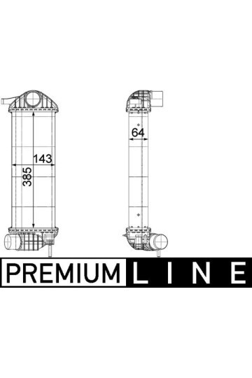 TURBO RADYATÖRÜ INTERCOOLER KNG 1.5DCI 2008> 90-103-110BG 385x143x64 K9K-806-8 04-808-