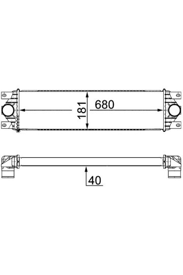 TURBO RADYATÖRÜ INTERCOOLER MASTER II-MOVANO 2.5-2.8 DTI 680x181x40
