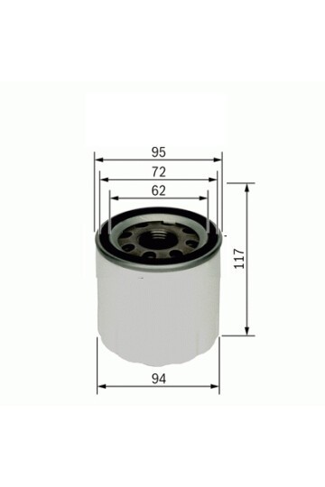 YAĞ FİLTRESİ HYUNDAI STAREX 2.5L D4BH. 4D56 TC TCI 96-08 2.5L D4CB CRDi 02-> / H-1 2.5L LIBERO 04-> / KIA BONGO K2500 2.5L D4BH TCI 04-> 2.9L CRDI K29