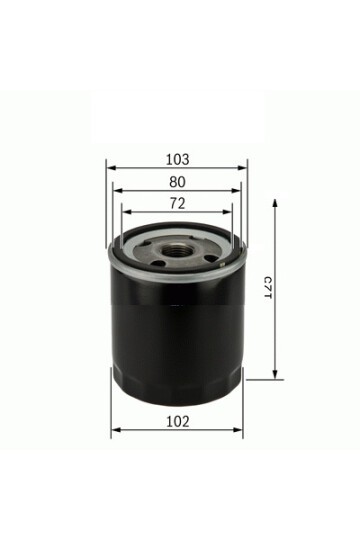 YAĞ FİLTRESİ TOYOTA HILUX-HIACE PICKUP 95 > WP928/80 x