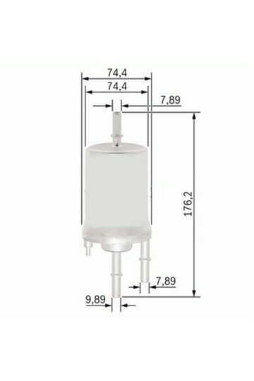 YAKIT FİLTRESİ AUDI A4 1.8T 02-04 - A6 2.4-3.0 04-06 - A8 6.0 03-10 x