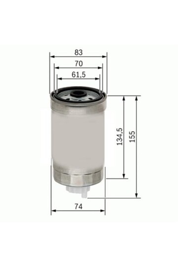 YAKIT FİLTRESİ DUCATO 1.9D-1.9TD-2.4D-2.4TD-2.5D 82-02 - PUNTO 1.7D-1.7TD 94-00 - TRANSIT 2.4D x