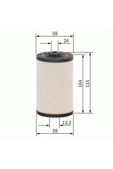 YAKIT FİLTRESİ MAN 520. MERCEDES 0303. IVECO 01909113. VOLVO KEÇE BFU 707-PM 806-KX 43