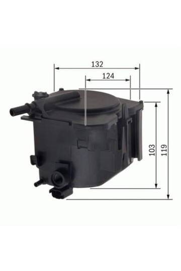 YAKIT FİLTRESİ PEUGEOT 206-207-307 1.6 HDI SENSÖRLÜ WK 939/2 KL 431