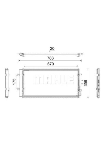 A-C CONDENSER HYUNDAI H350