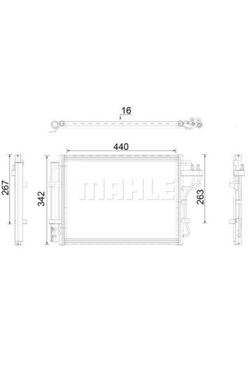 A-C CONDENSER HYUNDAI I10 1.0-1.2