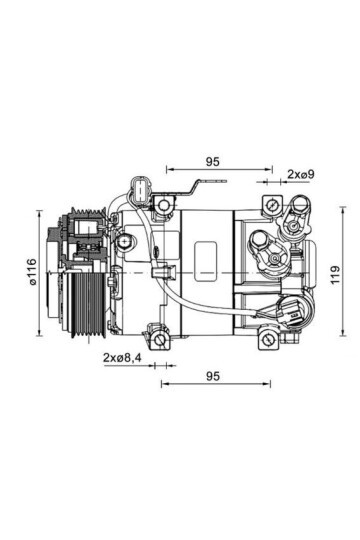 A/C-Kompressor HYUNDAI I10 1.0 TCI
