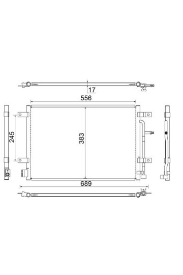 A/C-Kondensator AUDI A4 AVANT 8ED. B7