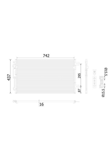 A/C-Kondensator CHRYSLER VOYAGER