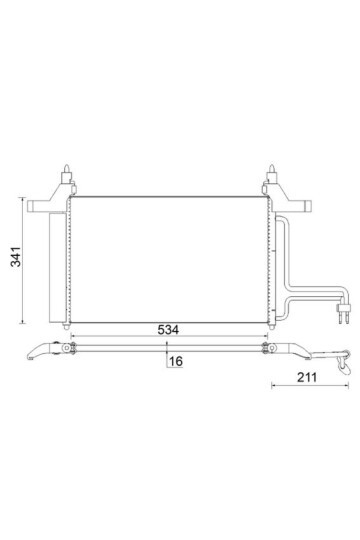 A/C-Kondensator FIAT STILO 192
