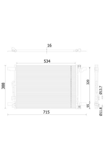 A/C-Kondensator GOLF VII / GOLF GTI