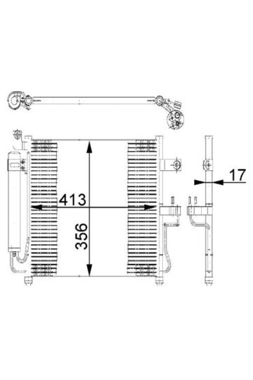 A/C-Kondensator HYUNDAI ACCENT II