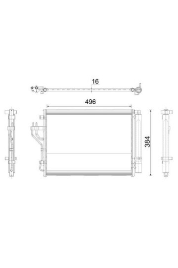 A/C-Kondensator HYUNDAI IX35 / KIA SPORTA