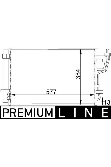 A/C-Kondensator KIA CEED 1.4/1.6/2.0