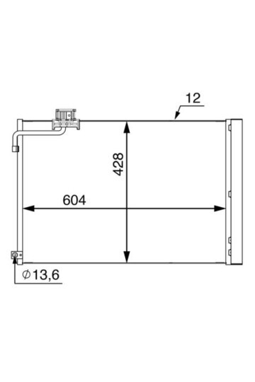 A/C-Kondensator MERCEDES BENZ C63 AMG