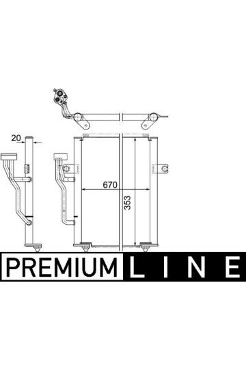 A/C-Kondensator MITSUBISHI CARISMA/SPACE
