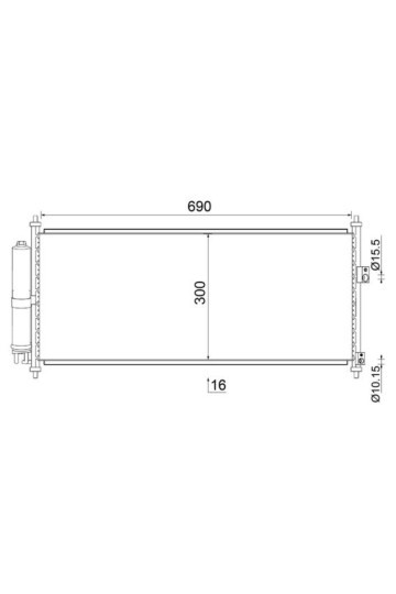 A/C-Kondensator NISSAN ALMERA II N16