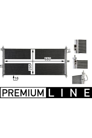 A/C-Kondensator NISSAN ALMERA II N16