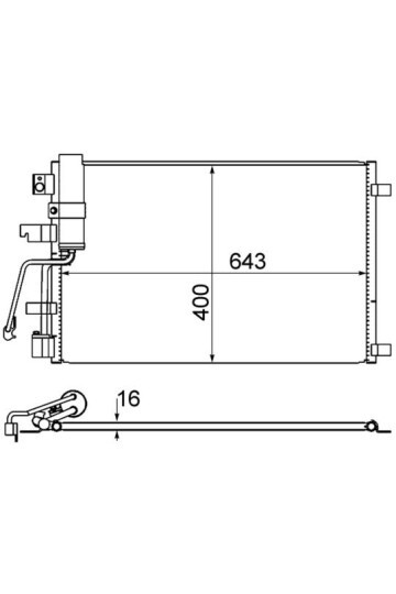 A/C-Kondensator NISSAN QASHQAI
