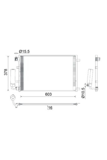 A/C-Kondensator NISSAN QASHQAI