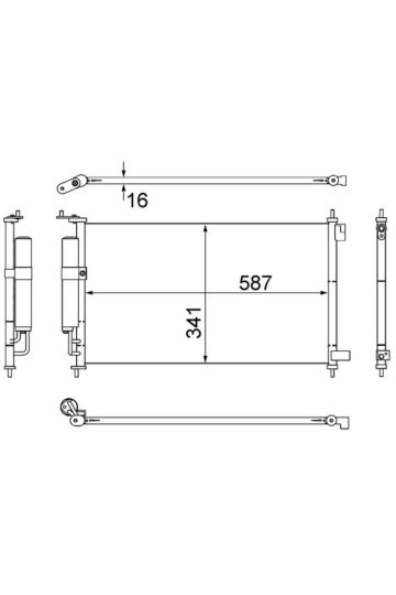A/C-Kondensator NISSAN TIIDA / VERSA 07