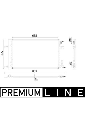 A/C-Kondensator OPEL ASTRA J / CHEVROLET