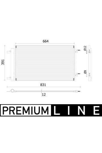 A/C-Kondensator OPEL ASTRA K / VAUXHALL