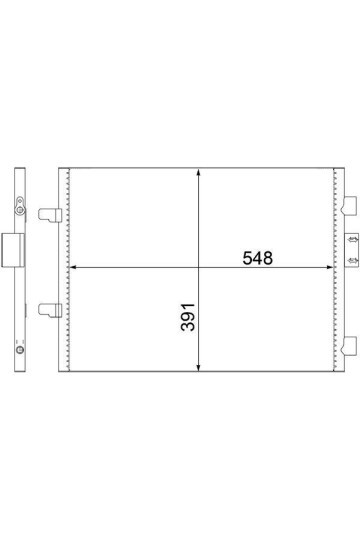 A/C-Kondensator RENAULT CLIO II