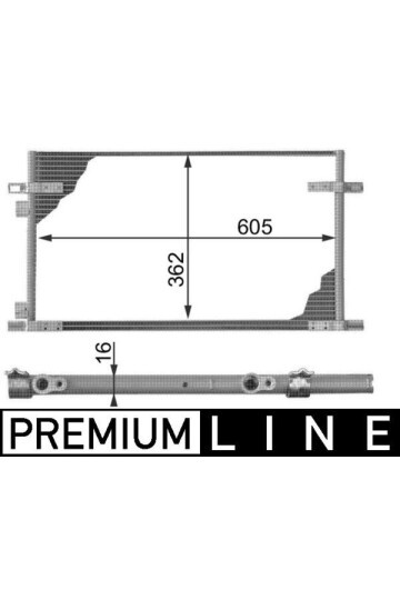 A/C-Kondensator RENAULT ESPACE III/LAGUNA